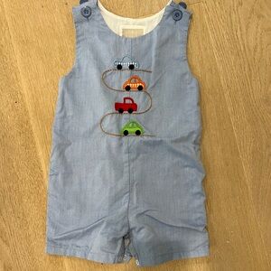 Lil Cactus Light Blue Baby Romper